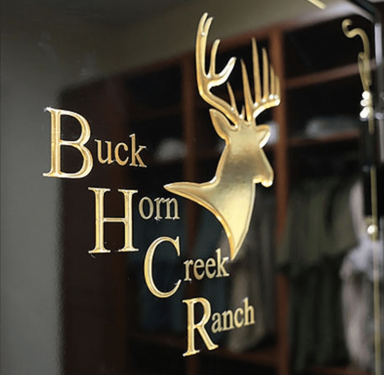 Buck Horn Creek Ranch Sign